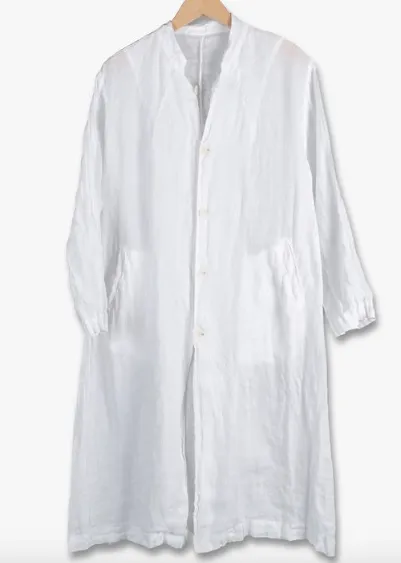CP Shades Pauline Duster in White Linen