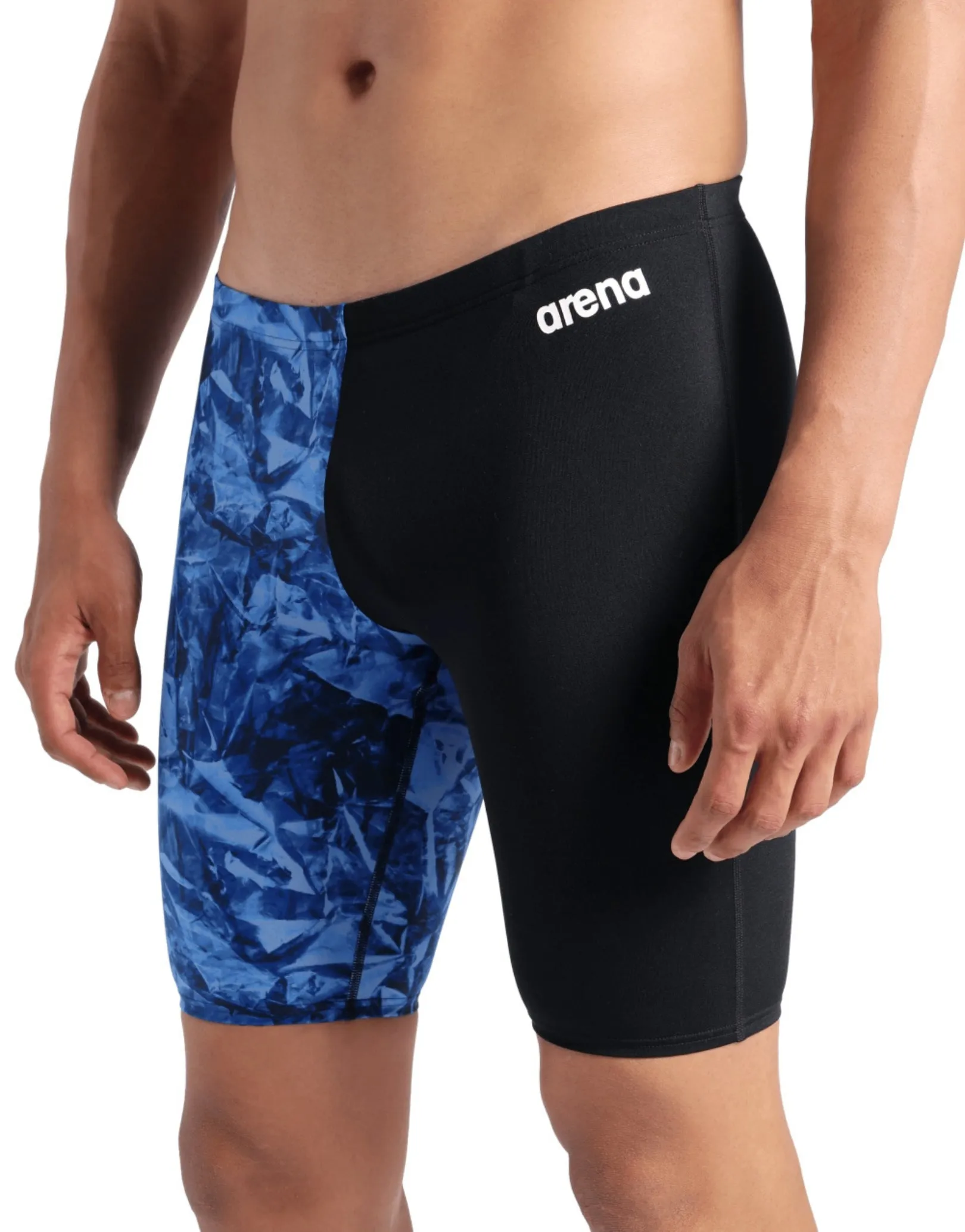 Crackle Swim Jammer - Black/Team Royal