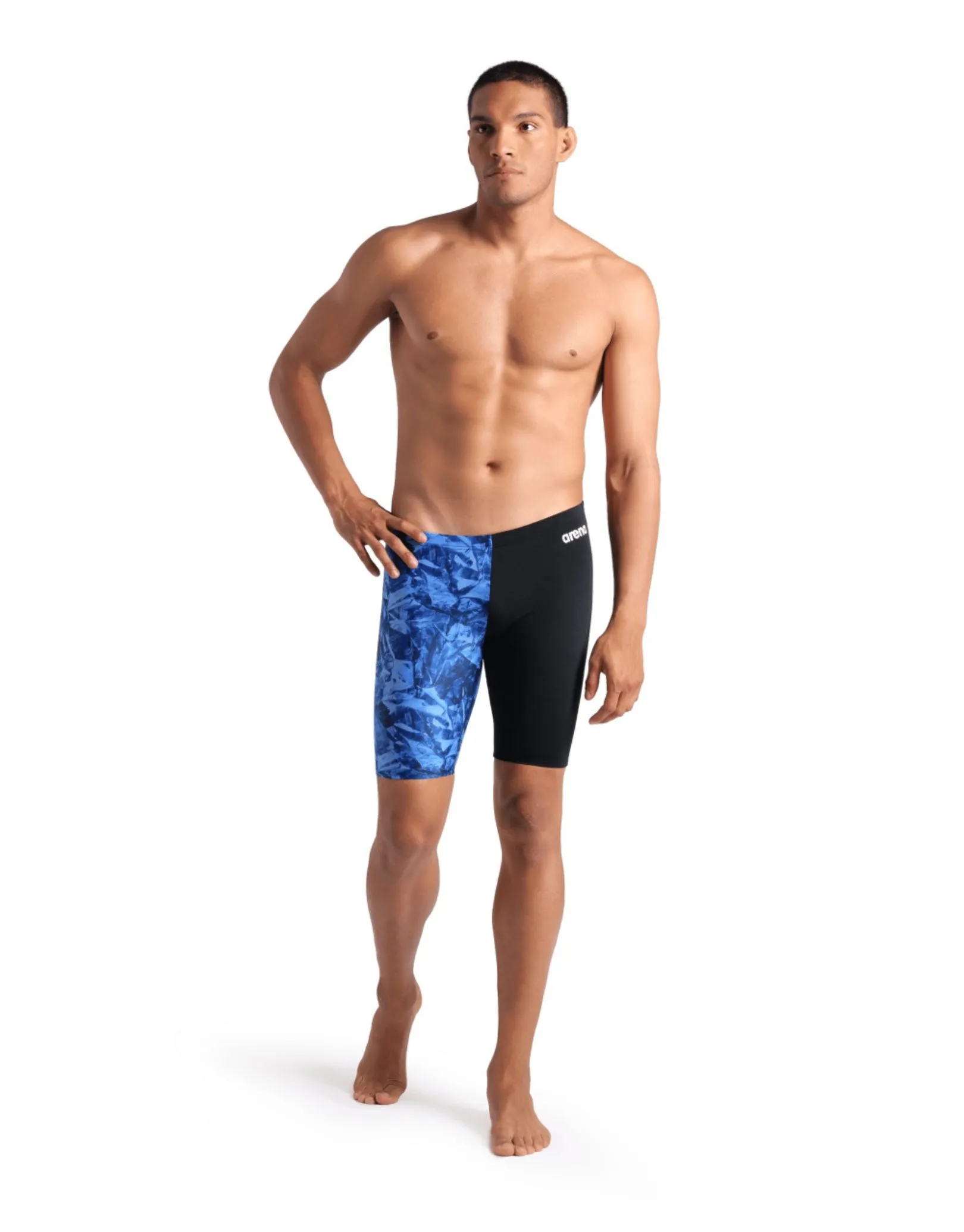 Crackle Swim Jammer - Black/Team Royal