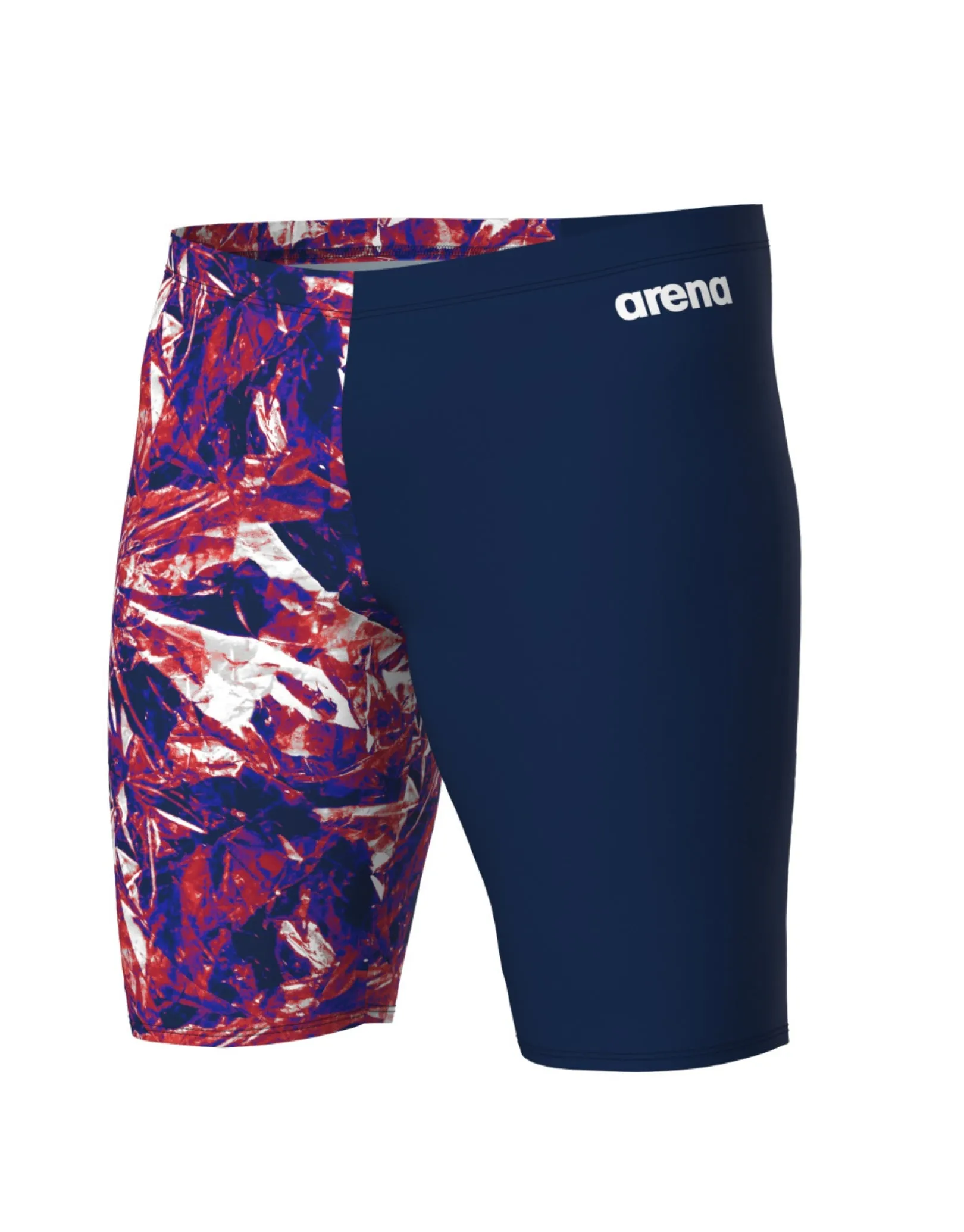 Crackle Swim Jammer - Navy/Team Red