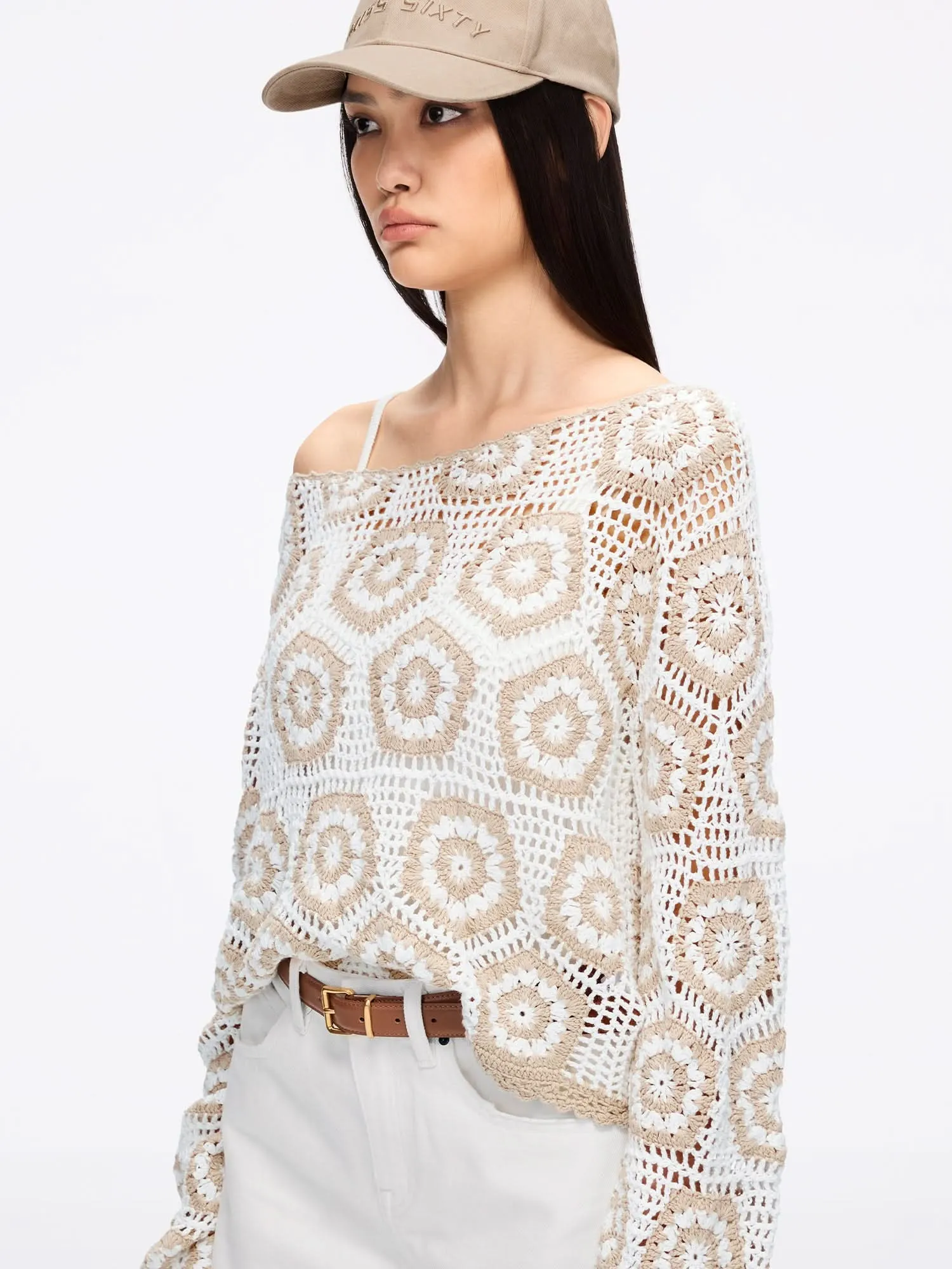 Crochet Knit Cropped Top