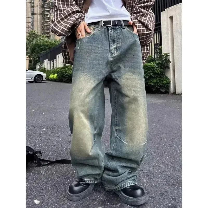 CrossBound Weite-Bein Jeans mit Vintage-Stil
