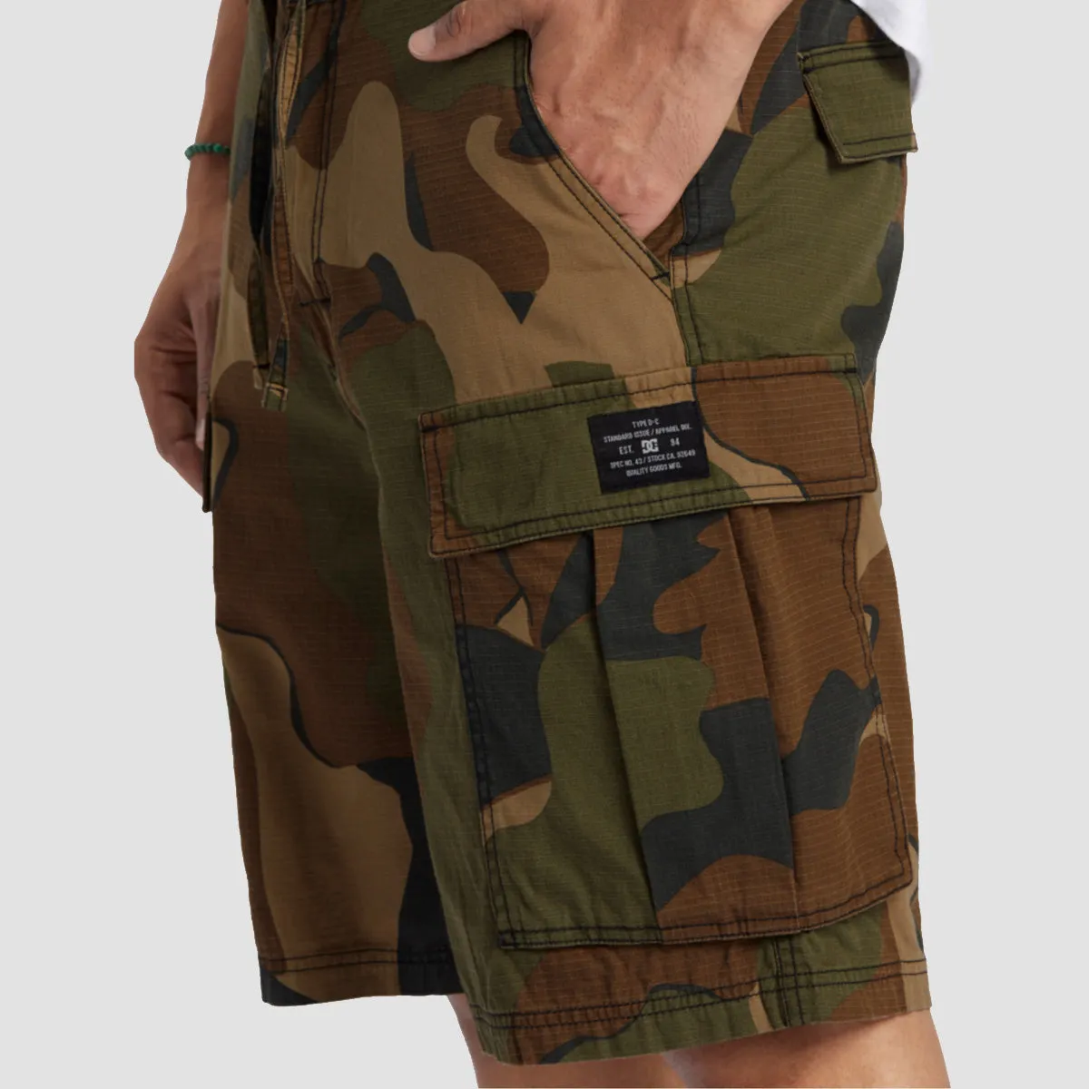 DC Tundra Ripstop Cargo Shorts Abstract Camo