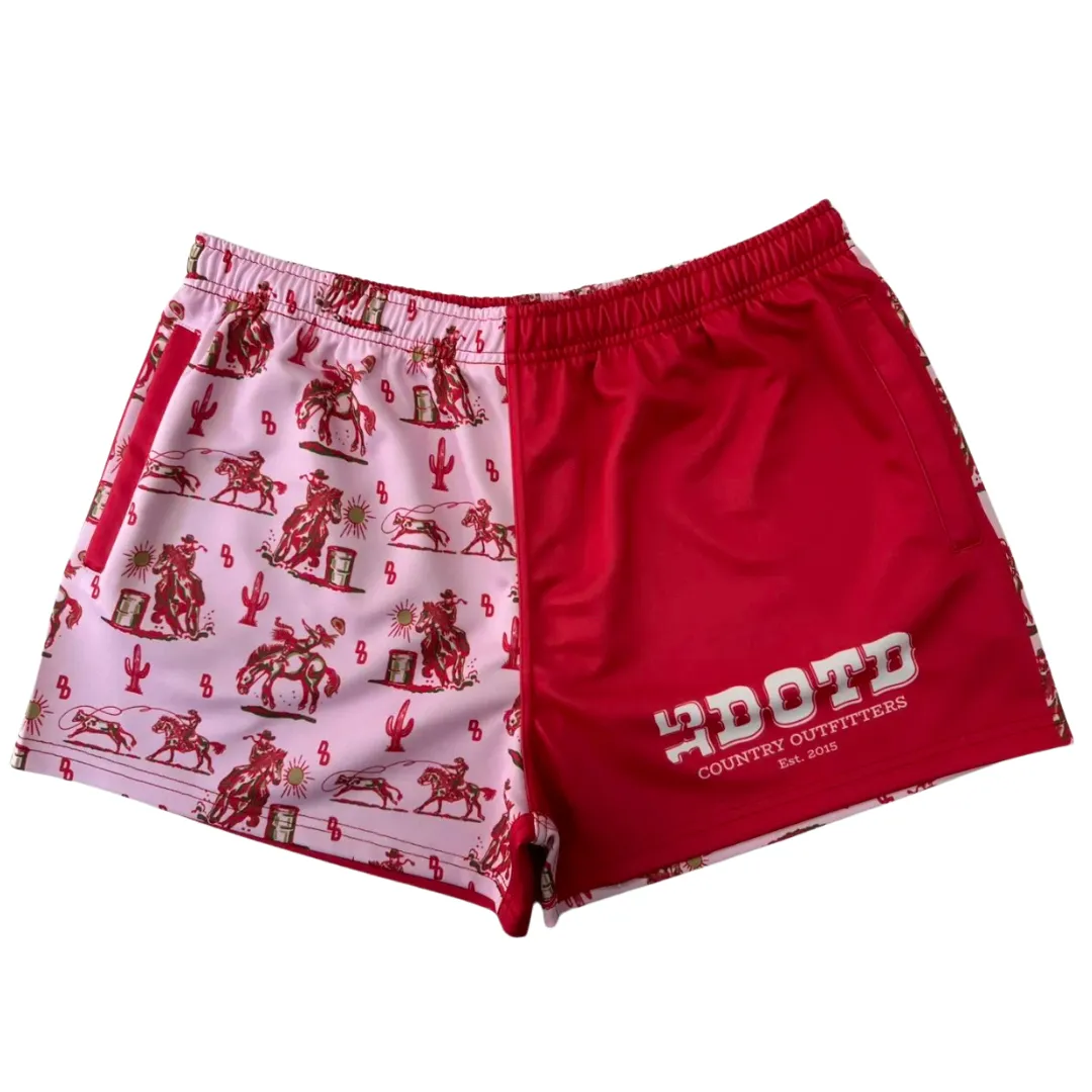 DD Shorts - Cactus Cowgirl Pink