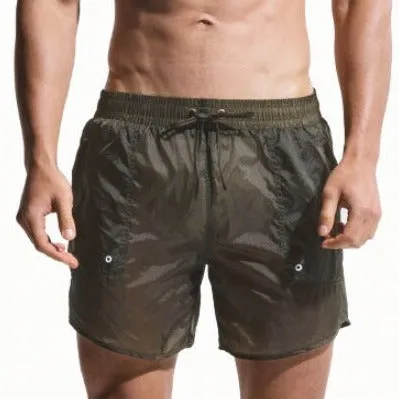 Desmiit Men's See Through Board Shorts