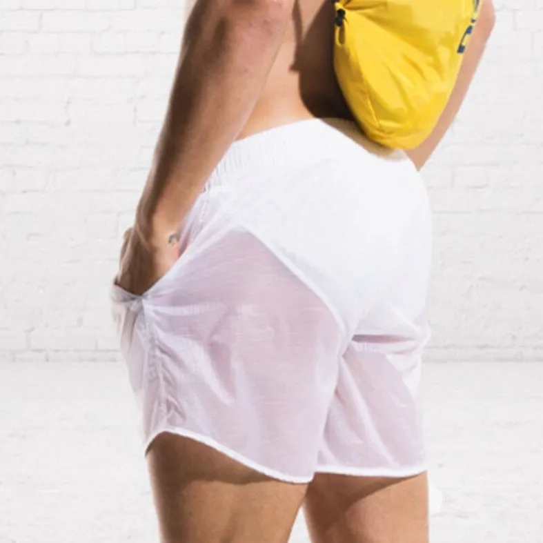 Desmiit Men's See Through Board Shorts
