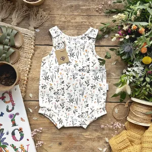 Ditsy Meadow Bloomer Romper | Ready To Post