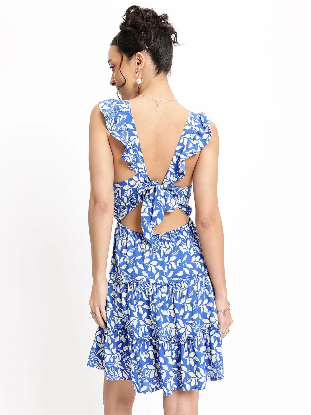 DressBerry Foliage Fever Tiered A-Line Dress