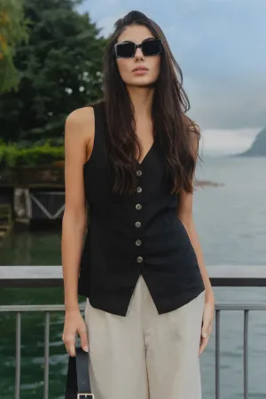 Eiffel Fitted Longline Fitted Vest
