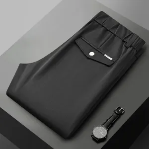EleganzPlus Herren Frühling Sommer Geschäftliche Neun-Punkte-Hose