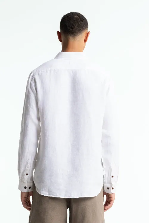 ENDA POCKET | OPTICAL WHITE LINEN