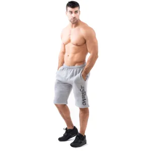 Estremo Fitness Poly/Cot Blend Premium Shorts - Grey