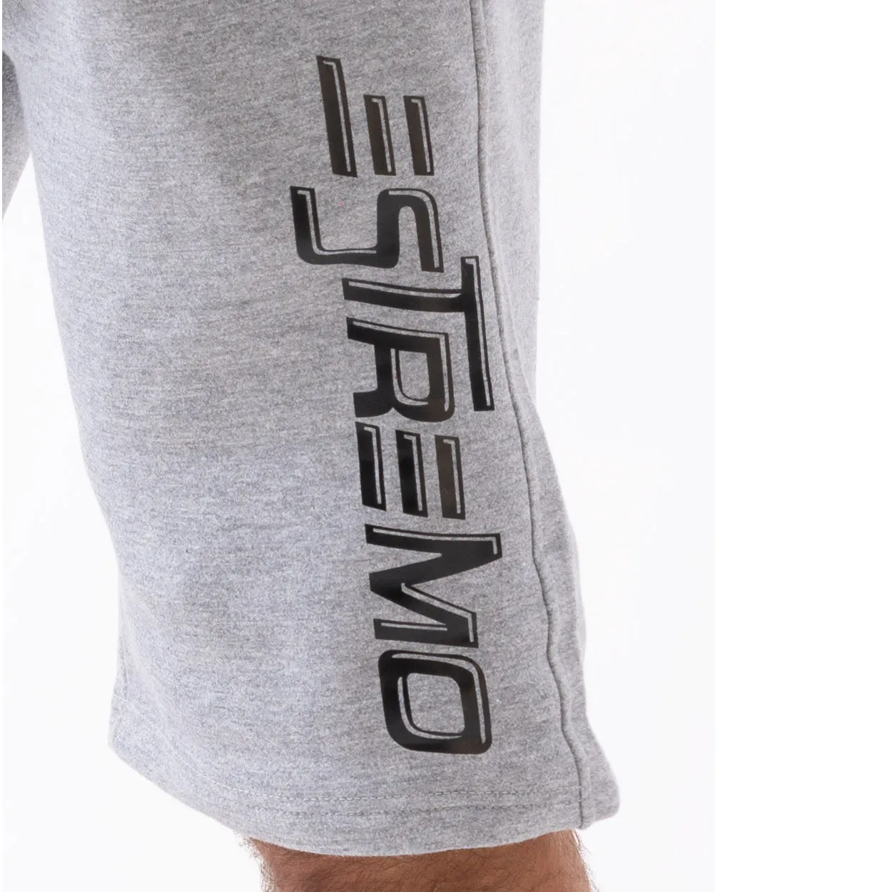 Estremo Fitness Poly/Cot Blend Premium Shorts - Grey