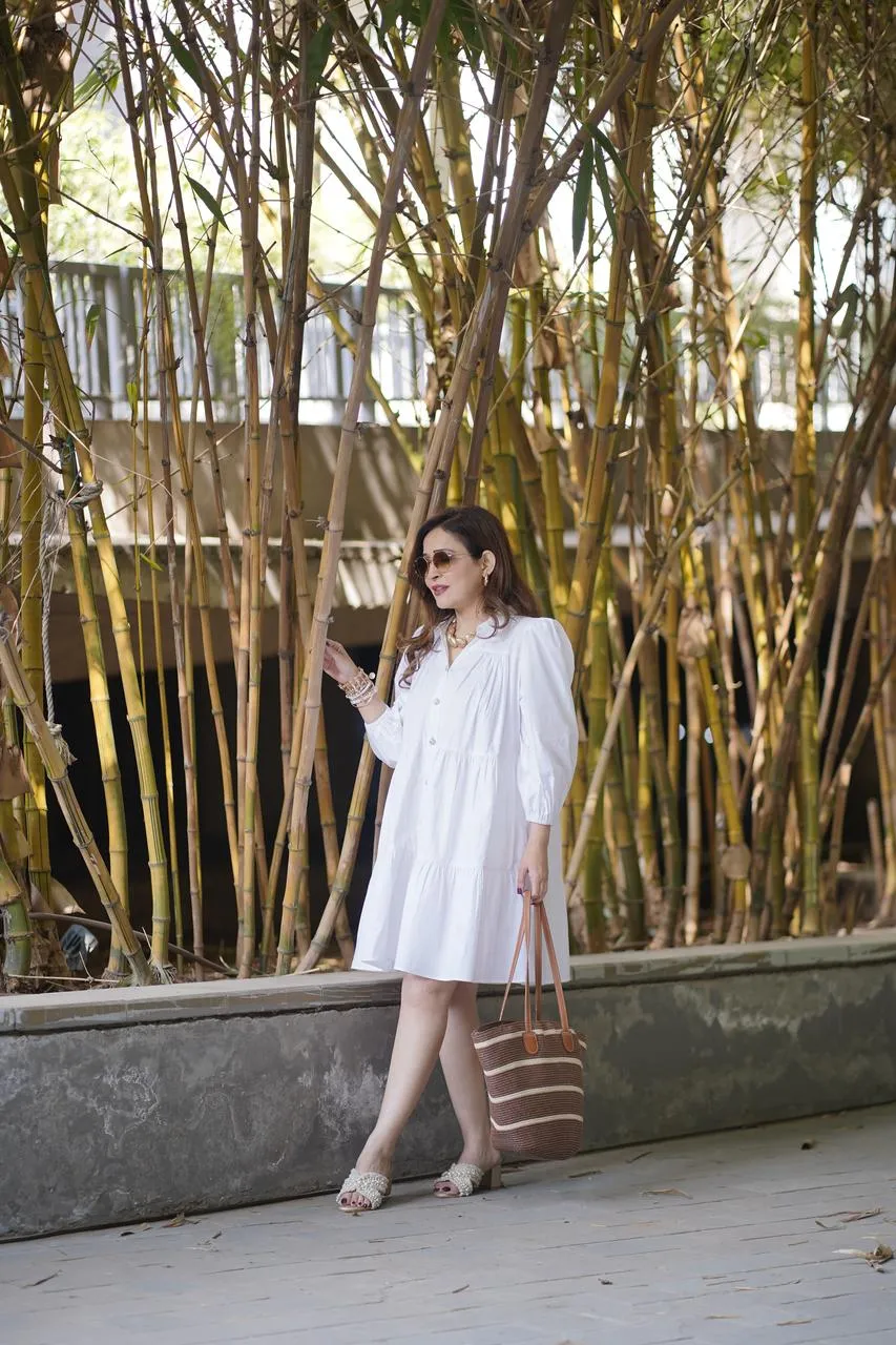 Ethereal White Mini Dress