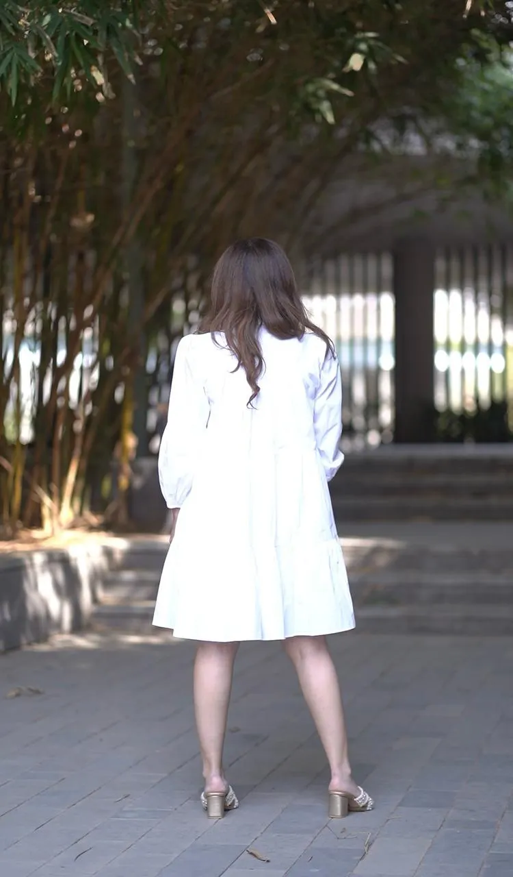 Ethereal White Mini Dress
