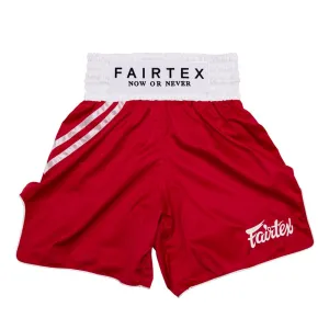FAIRTEX BOXING TRUNKS - BT2008 "CLASSIC RED"