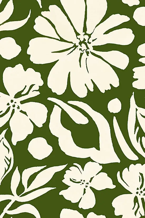 FINAL SALE: Beau & Ro Anna Dress in Flower Power Green
