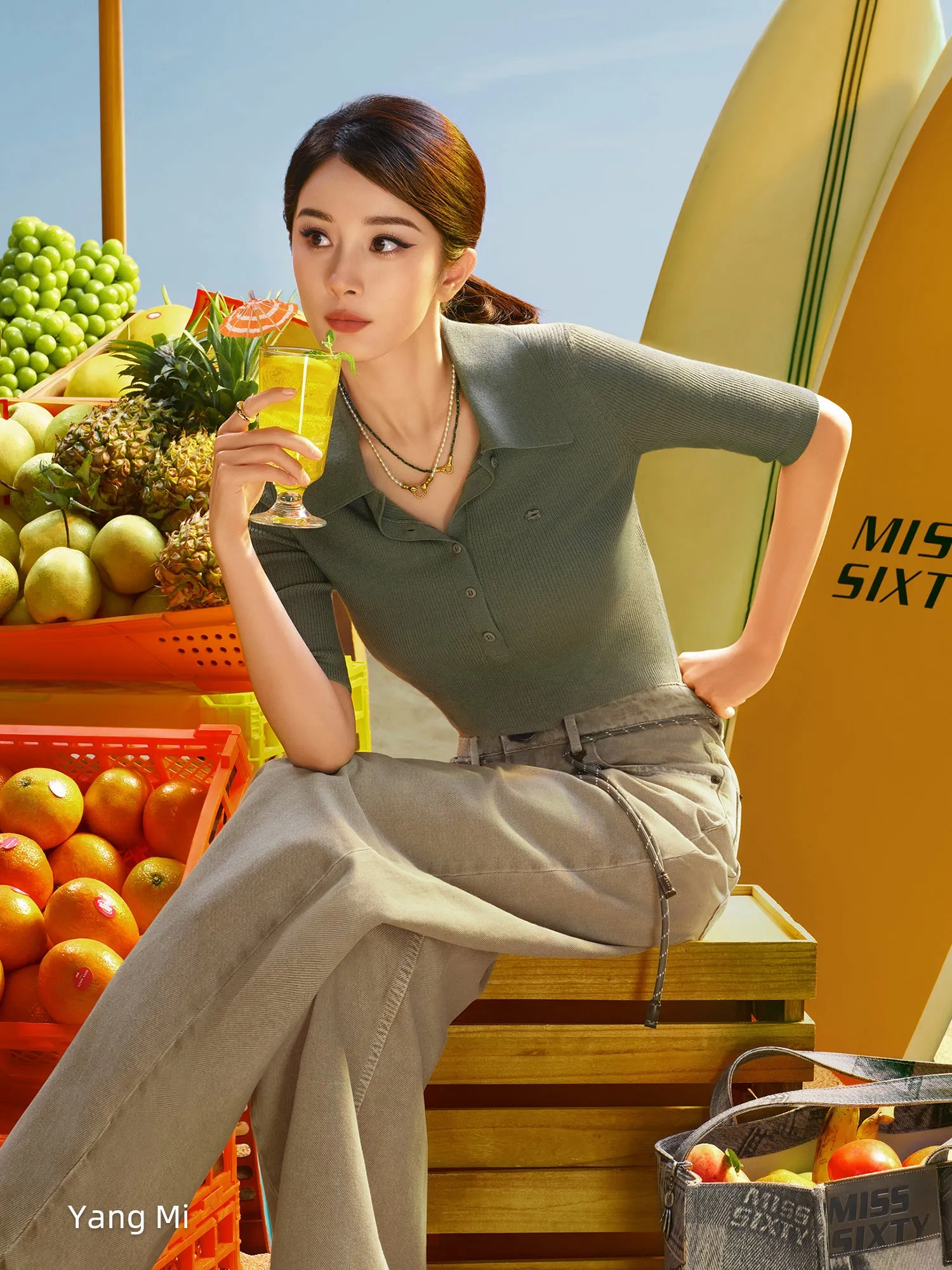 Fitted Cropped Knit Top