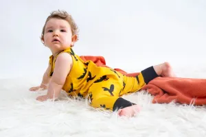 Gang Gang Black Cockatoo | Organic Cotton Romper | Size 000 - 2