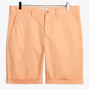Gant Regular Fit Sunfaded Chino Shorts - Peachy Orange