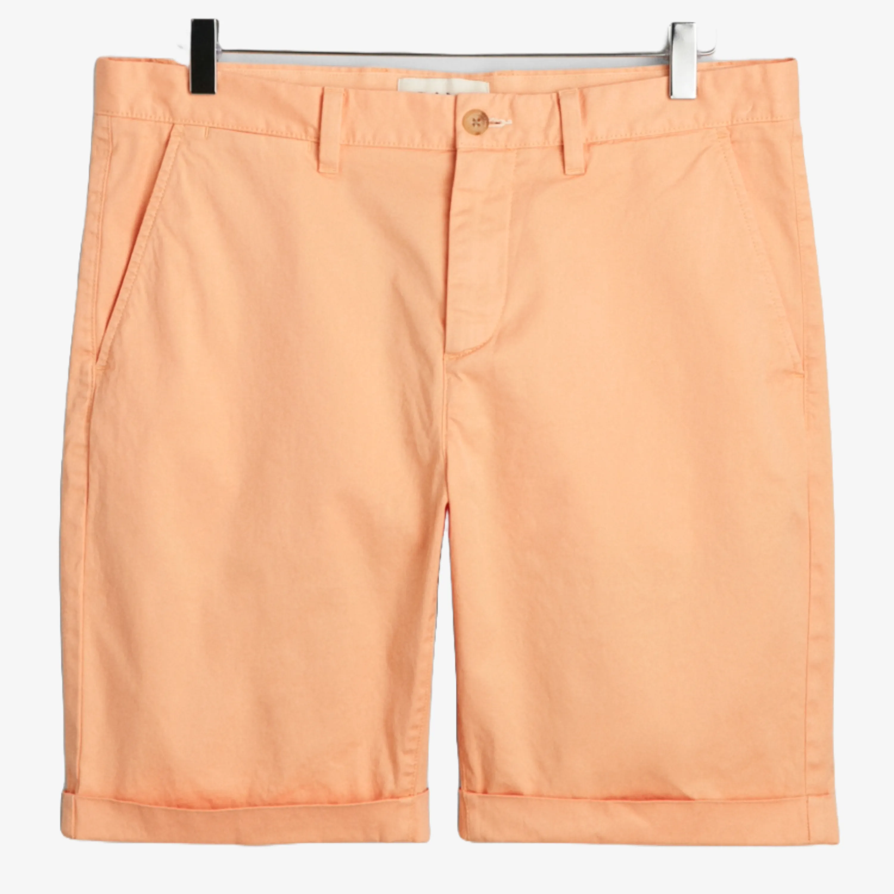 Gant Regular Fit Sunfaded Chino Shorts - Peachy Orange