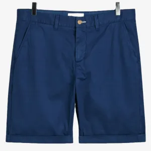 Gant Regular Fit Sunfaded Chino Shorts - Persian Blue