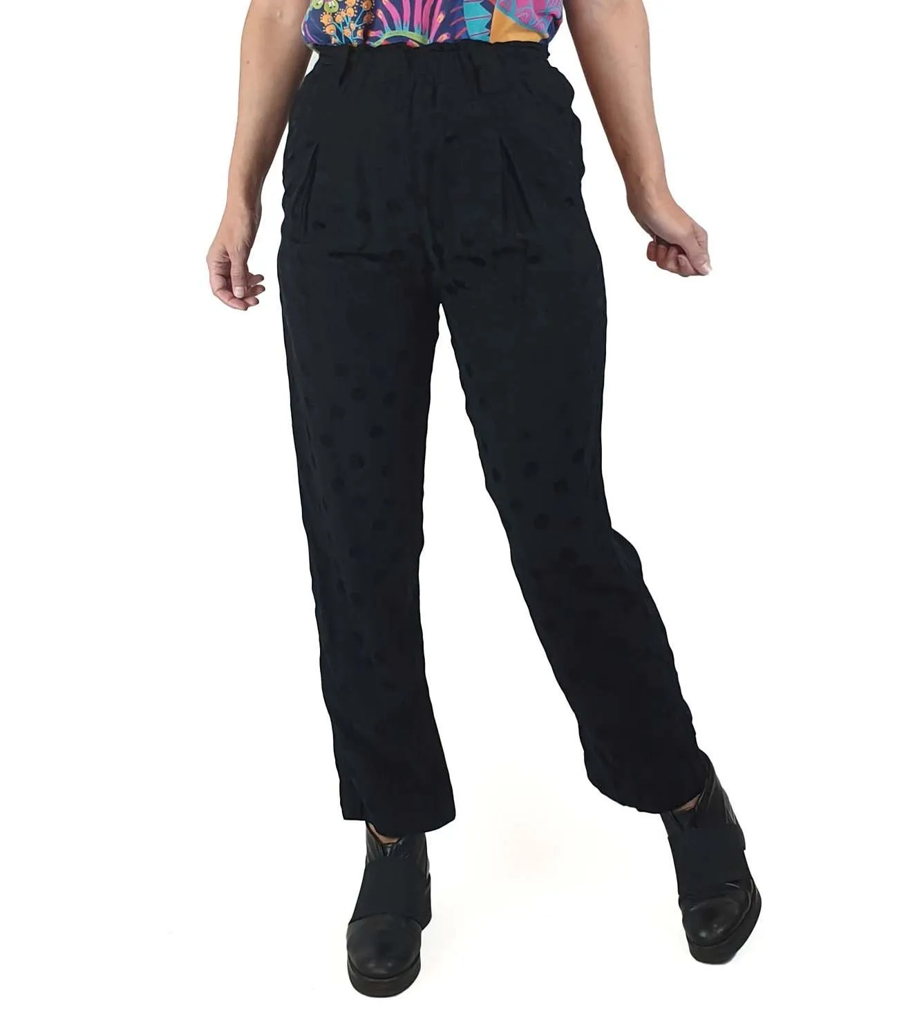 Gorman black polka dot tailored pants size 8