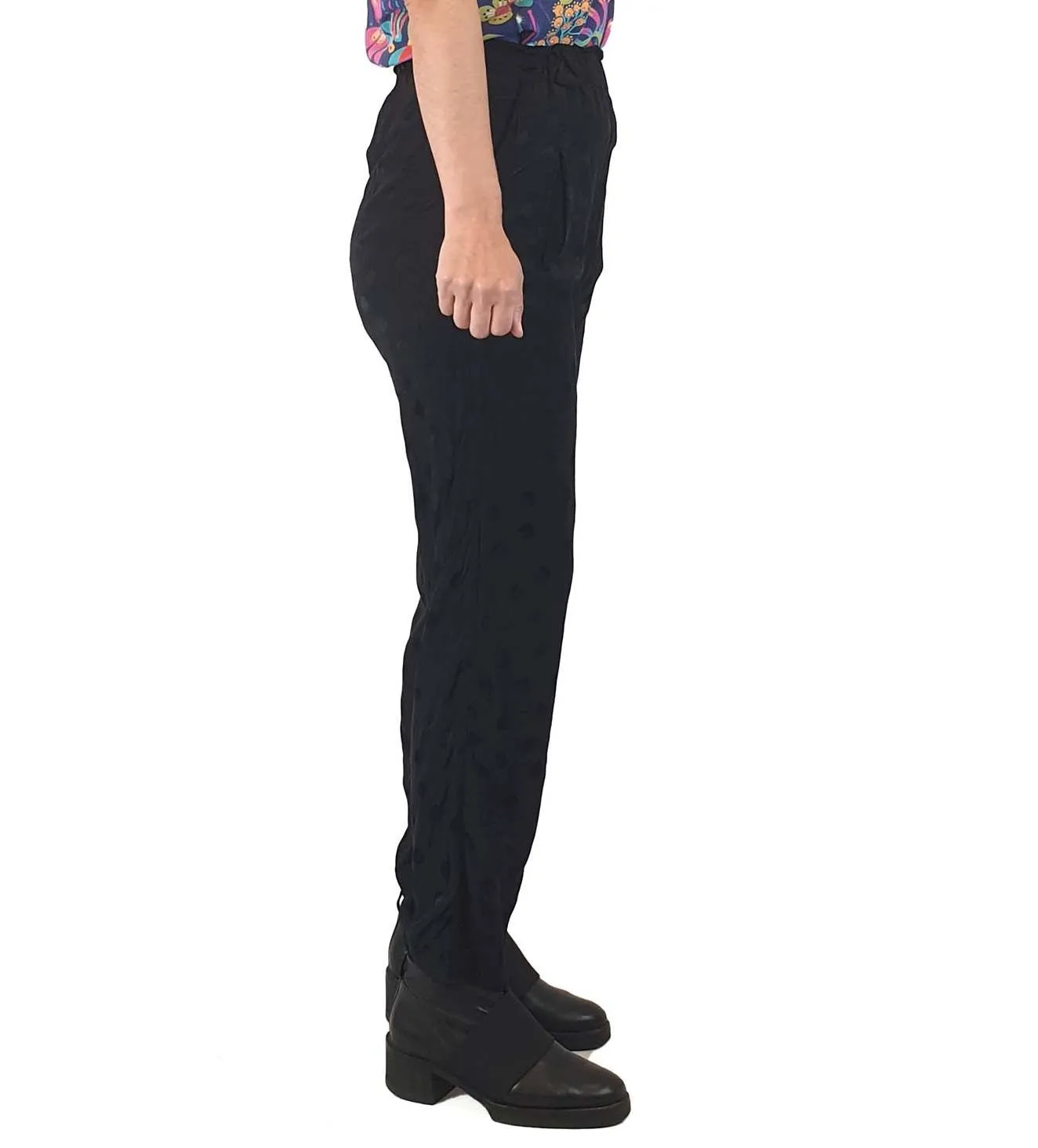 Gorman black polka dot tailored pants size 8