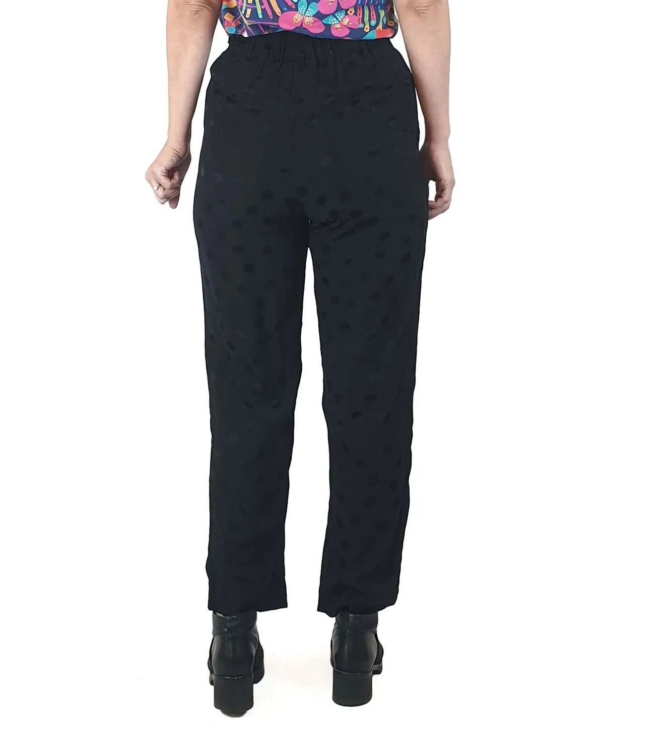 Gorman black polka dot tailored pants size 8