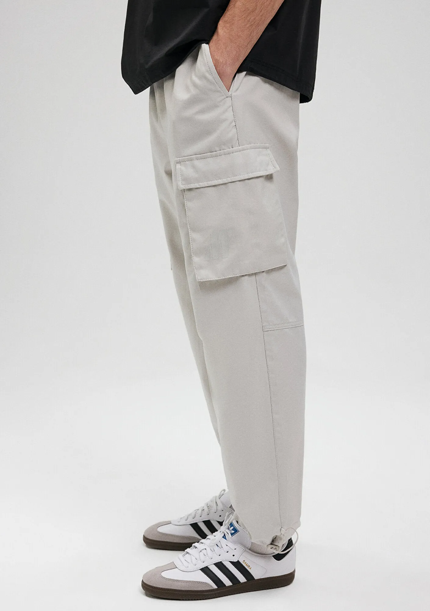 Grey Cargo Pants