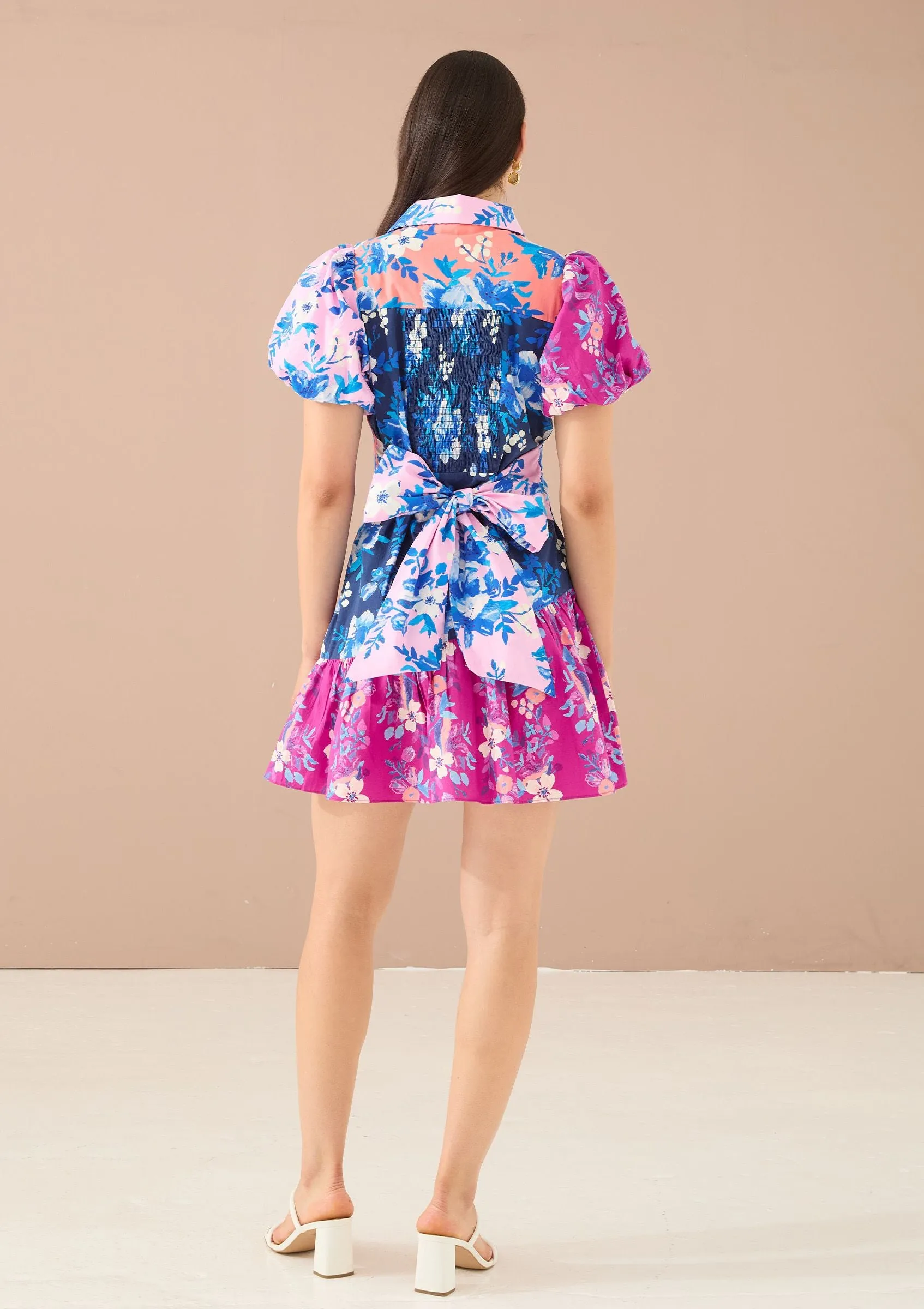 Gwen Dress-Multi Georgia Floral