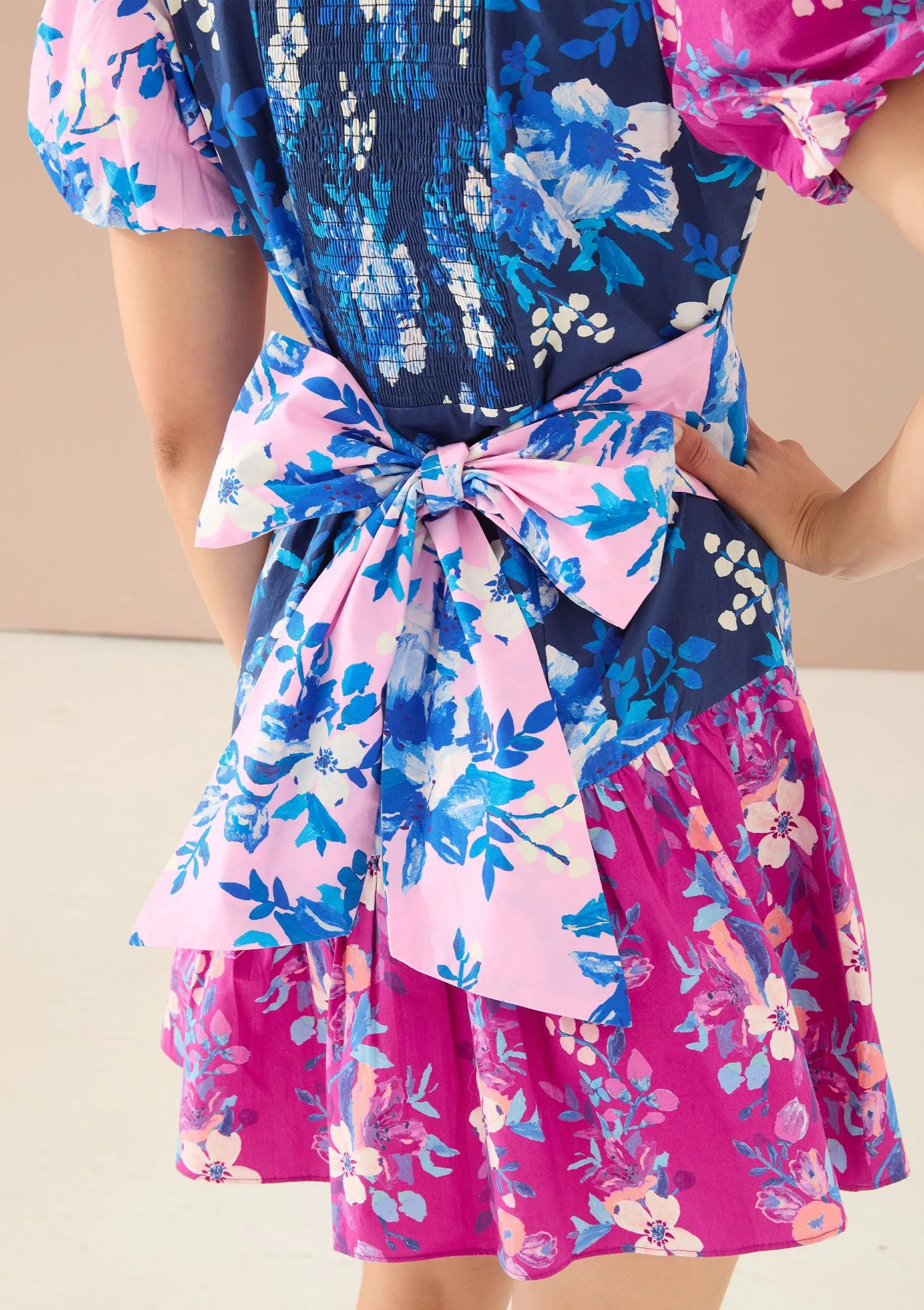 Gwen Dress-Multi Georgia Floral