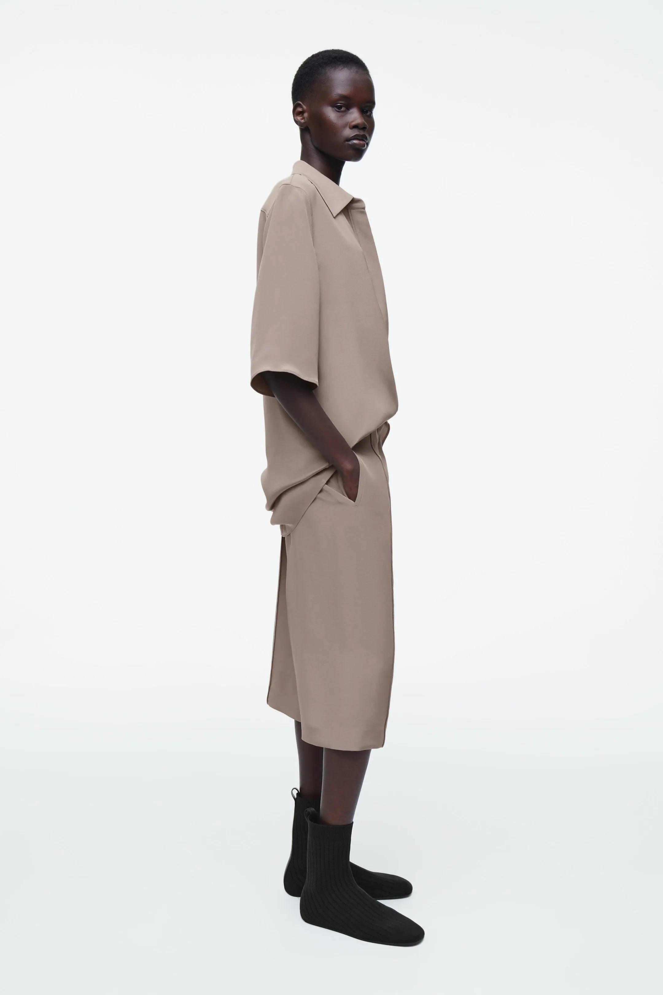 Here you go:  Tailored Silk Shorts
