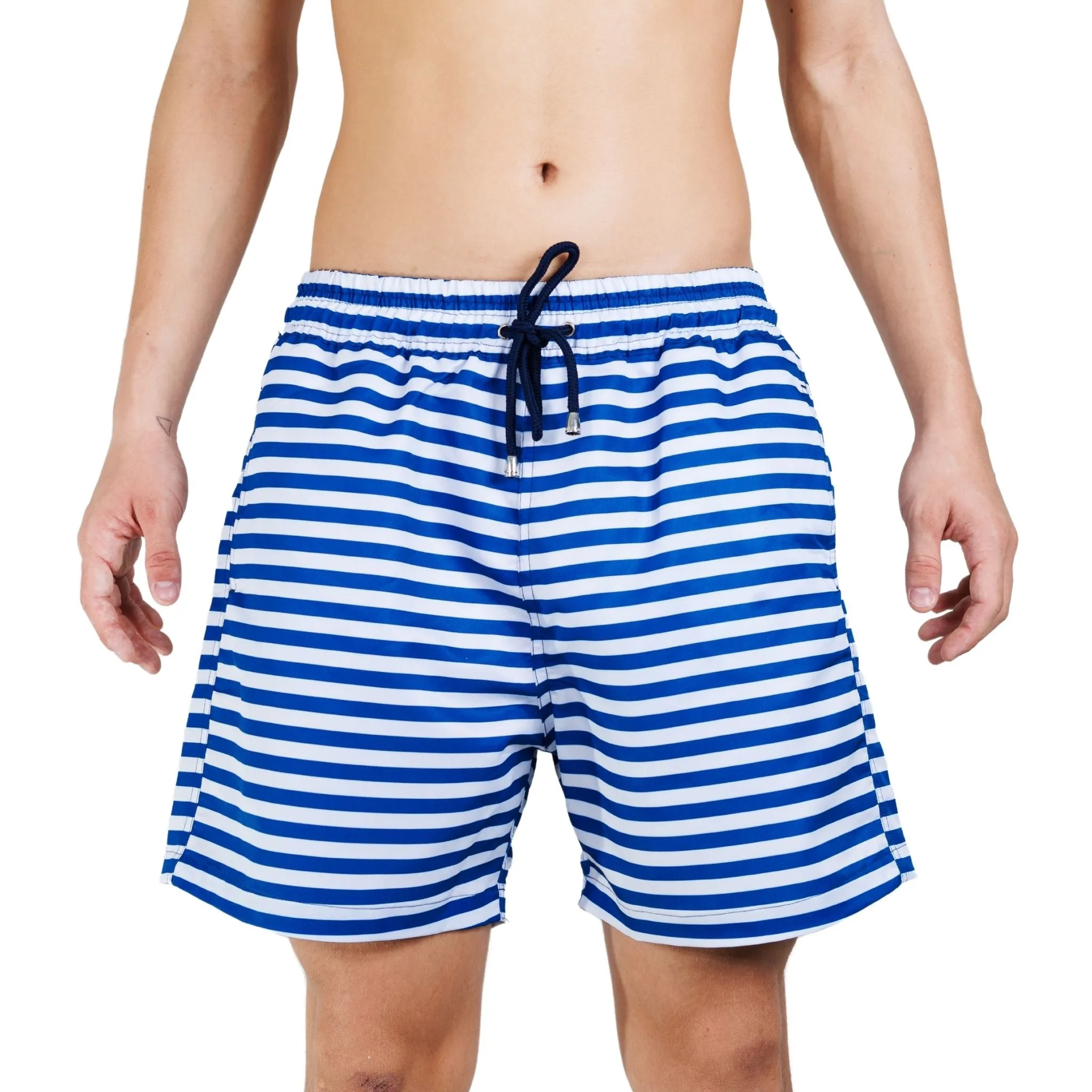 Horizontal Stripe Board Shorts