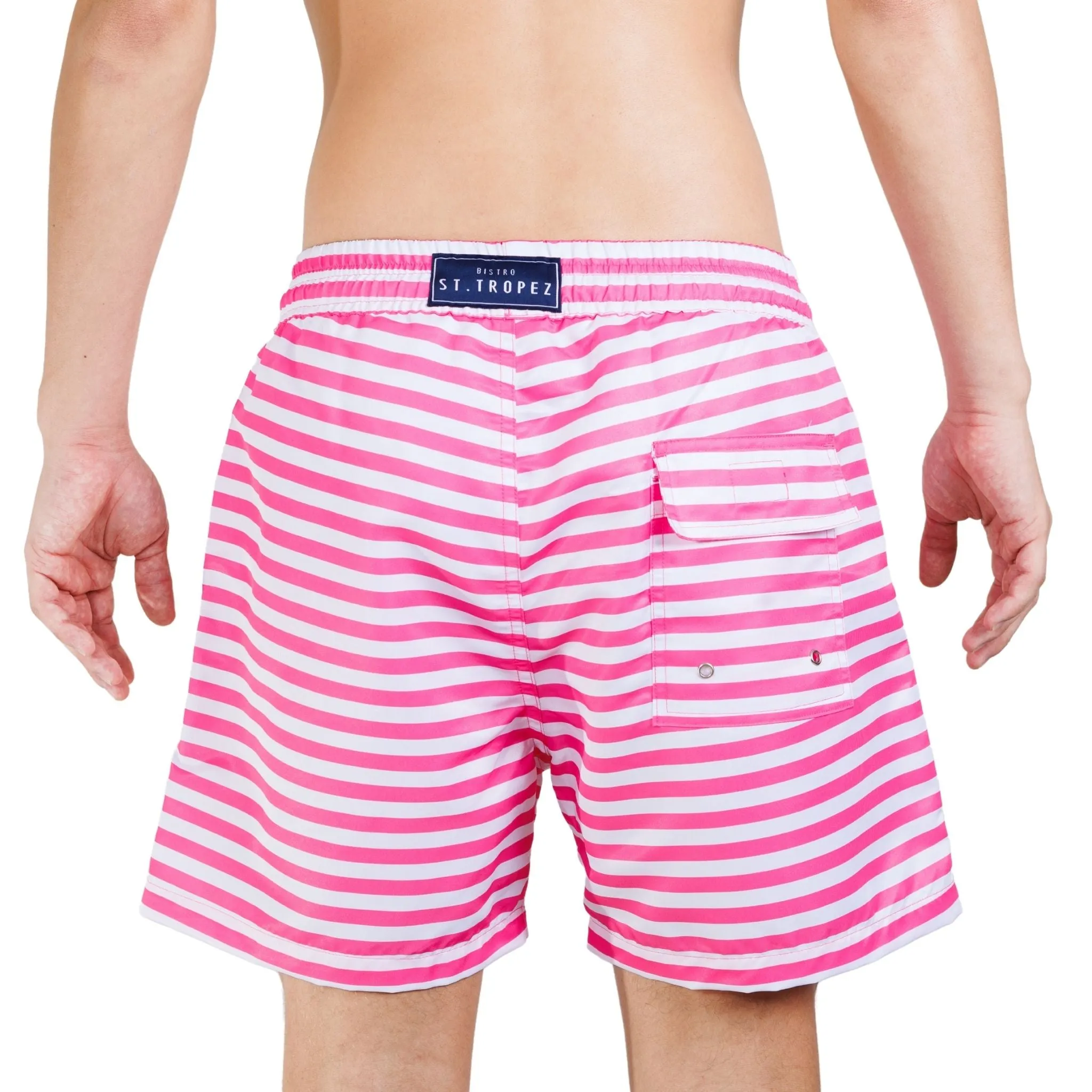 Horizontal Stripe Board Shorts