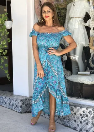Island Paradise Dress - Blue