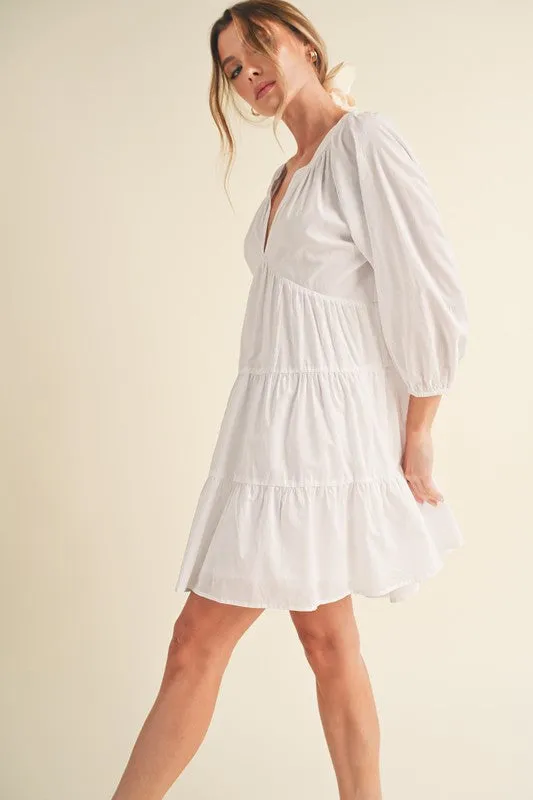 Jenay Tiered Dress in 4 Colors (small only)