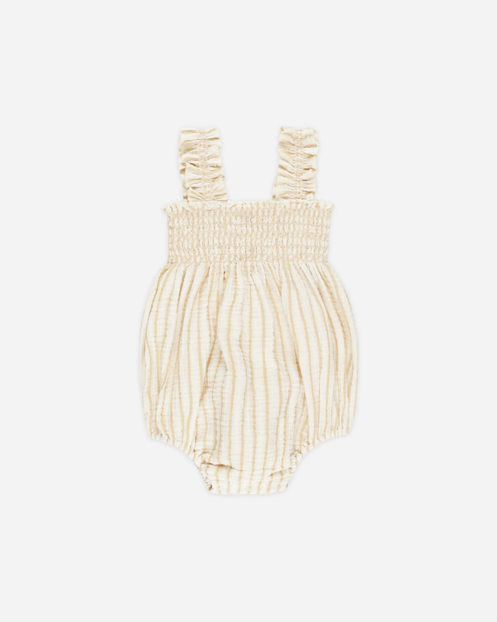 Julia Romper || Marigold Stripe