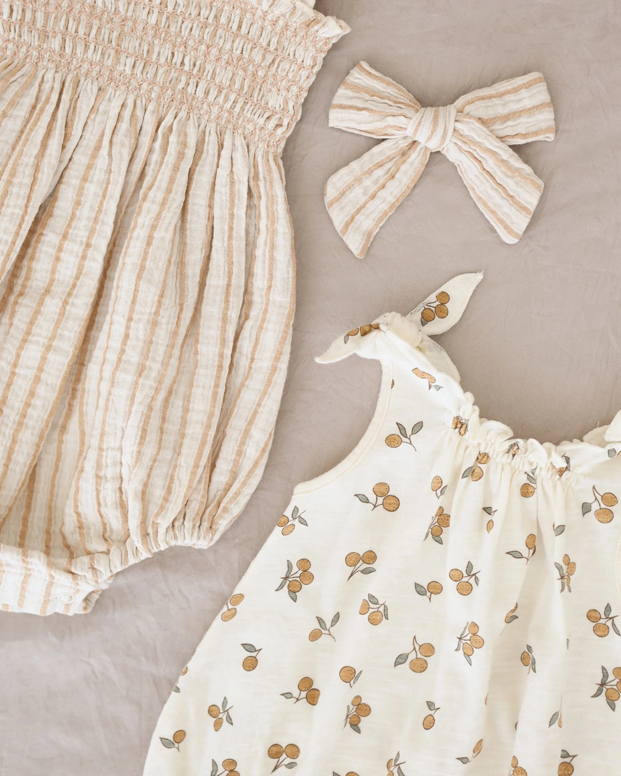 Julia Romper || Marigold Stripe