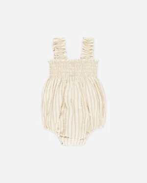 Julia Romper || Marigold Stripe
