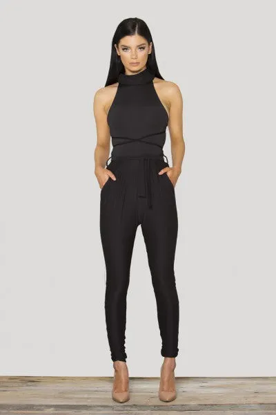 Jumpsuit Sleeveless Spaghetti Strap Deep V Neck Bodycon Playsuit
