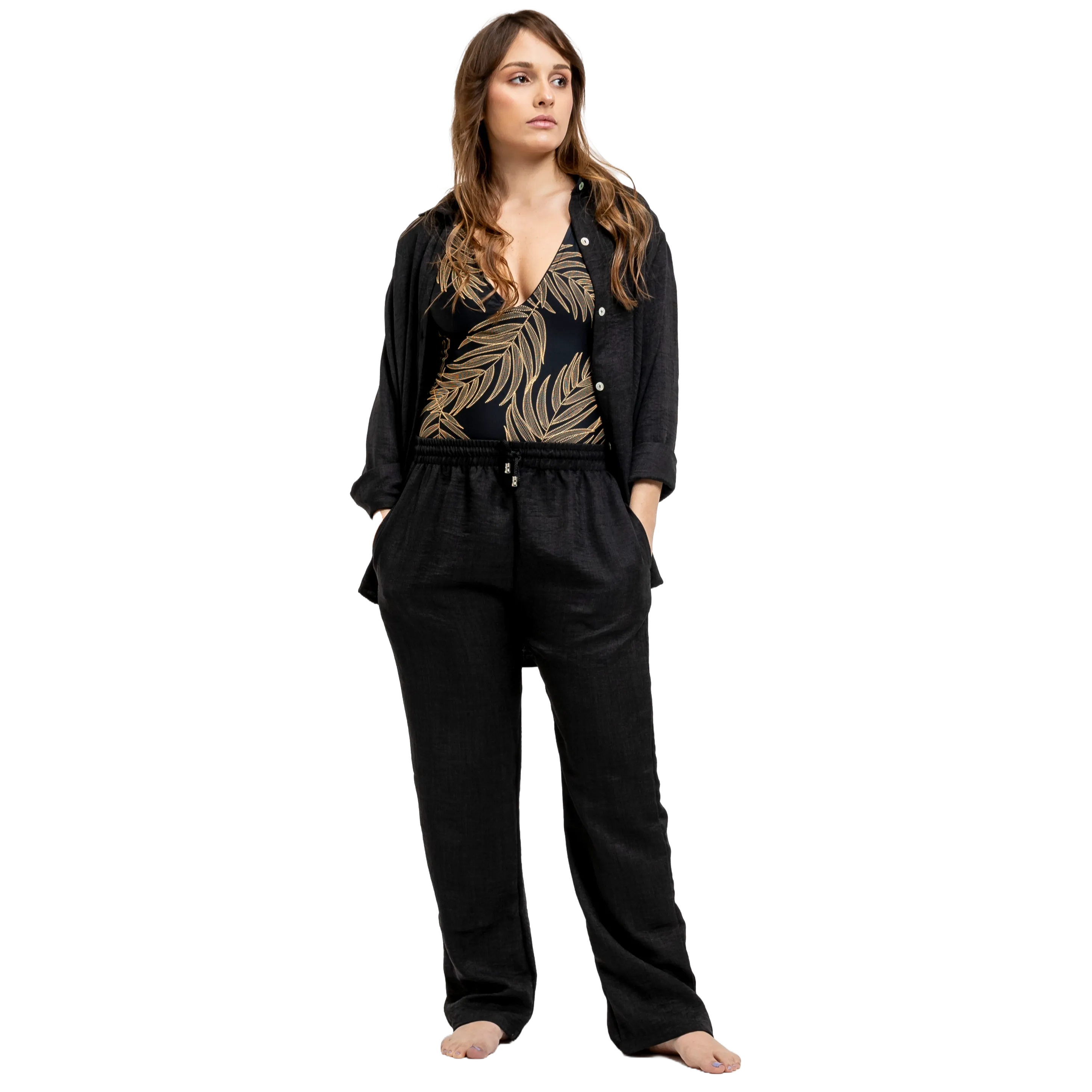 Kali Linen Set - Black
