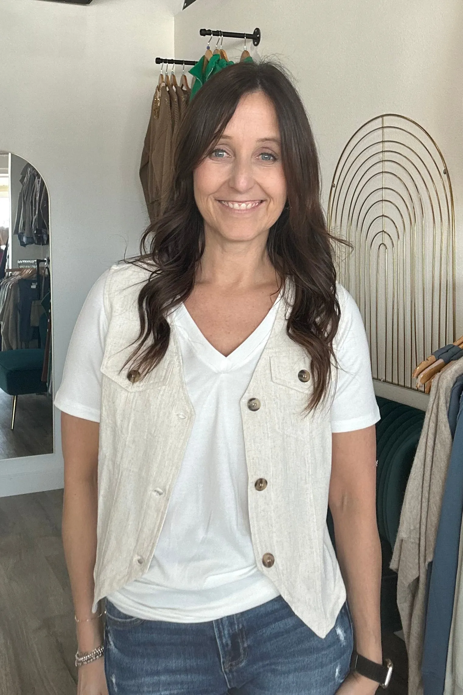 Kari Linen Blend Vest