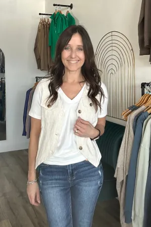 Kari Linen Blend Vest