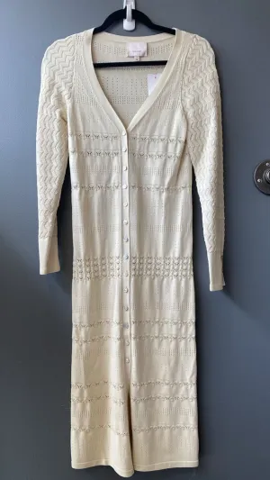 Knit Button Front Sheath Dress