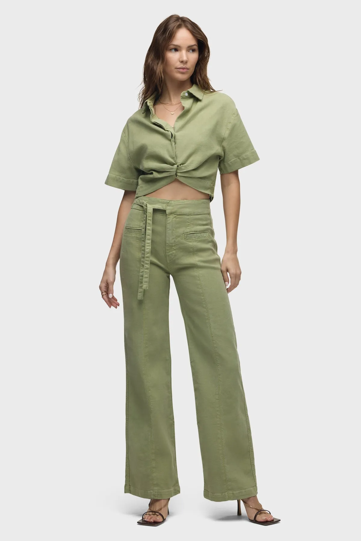 Knotted Button Down Shirt