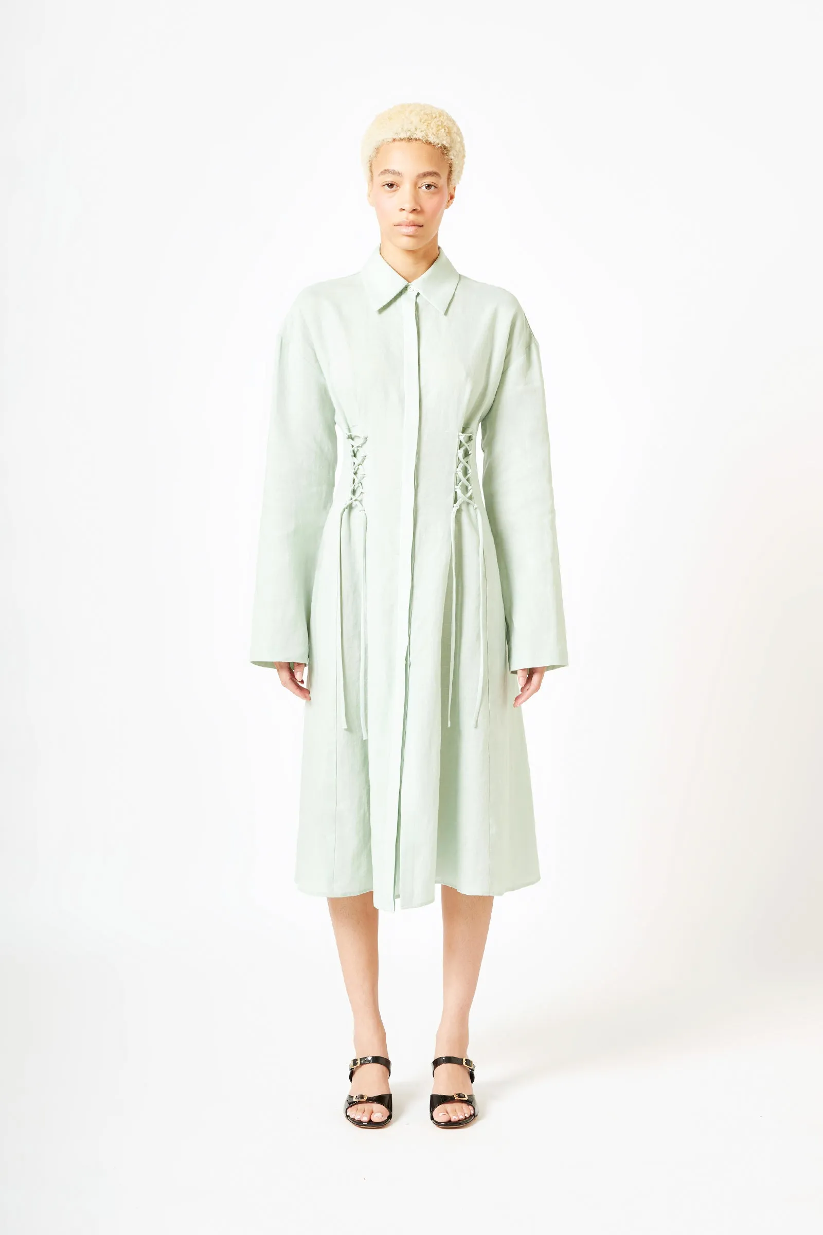 Laced Button Down Dress