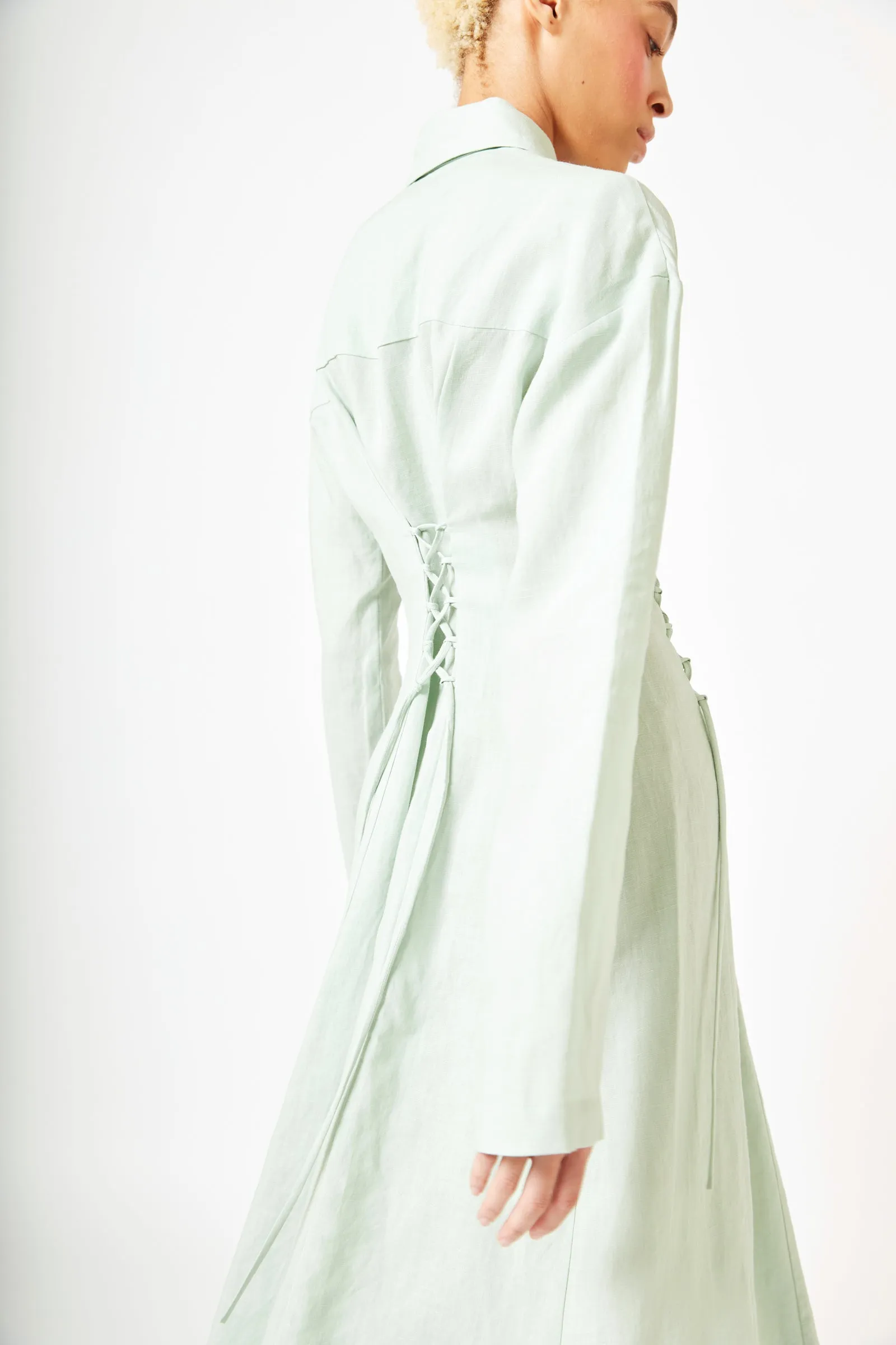 Laced Button Down Dress