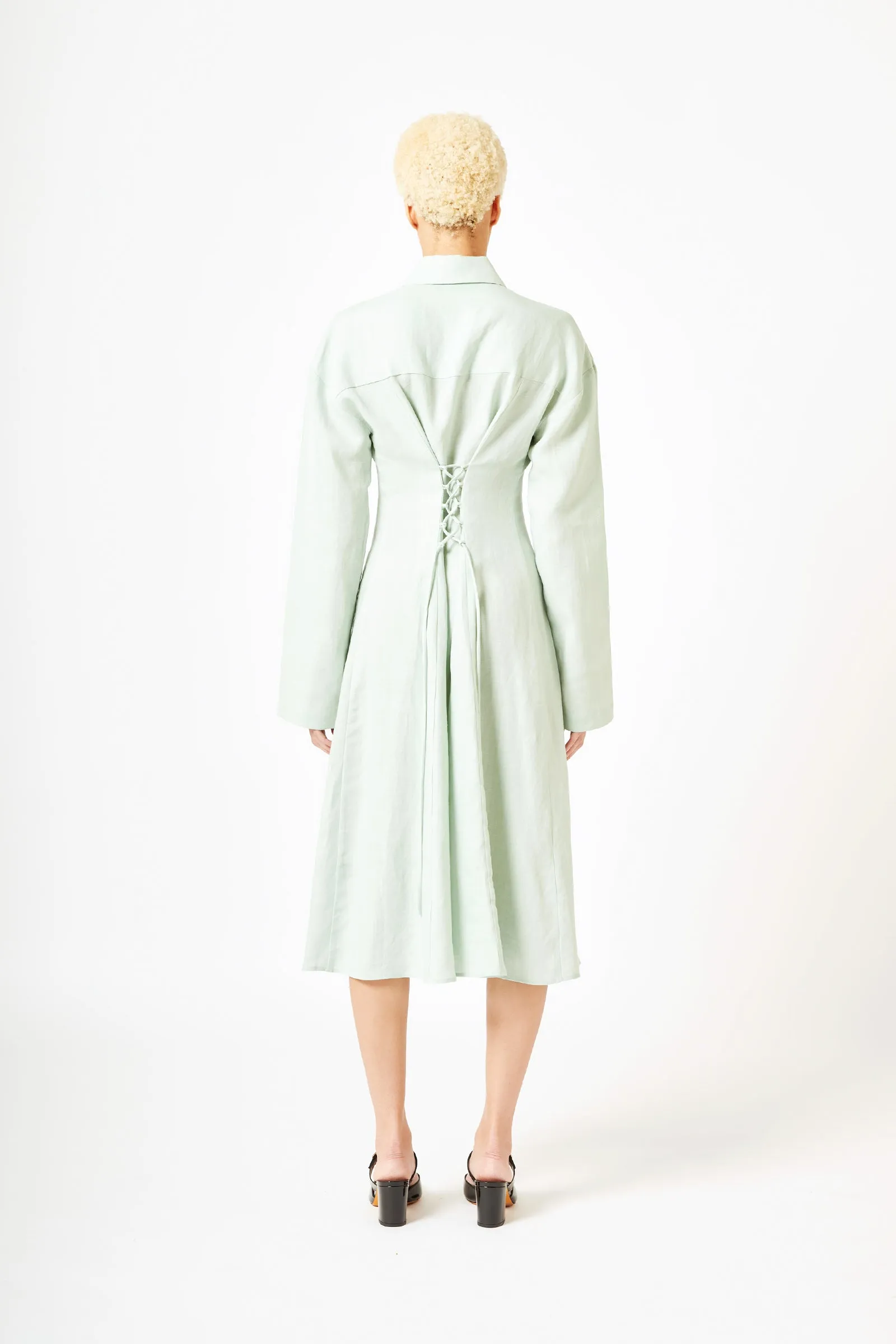 Laced Button Down Dress