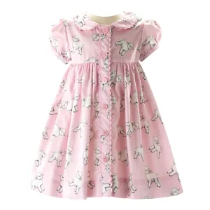 Lamb Button-front Dress & Bloomers